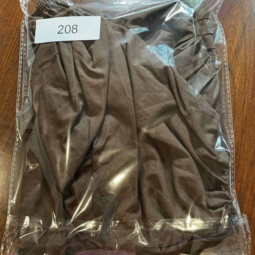 Abercrombie&Fitch Puff Sleeve Smocked Back Crop Top Brown XS Renaissance Cottage